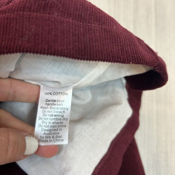 NWT Lacey Lane Size 5 Sadie Dress Corduroy Jumper Girls Button Front - Picture 8 of 9